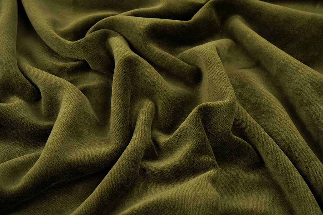 Nicky Velours Moss Green