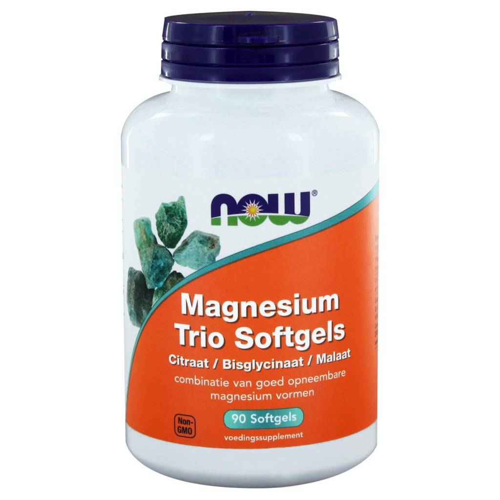 Now Foods Magnesium Trio 90 Softgels now foods kopen in de aanbieding