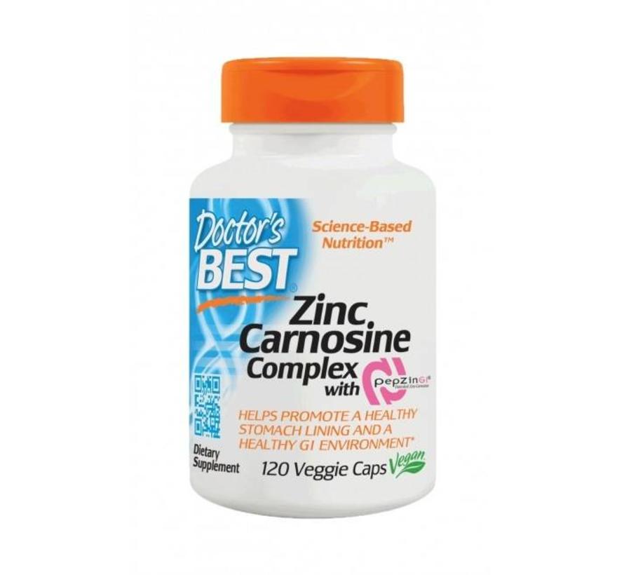 Doctor's Best ZinkCarnosine Complex met PepZin GI 120 Vegetarische