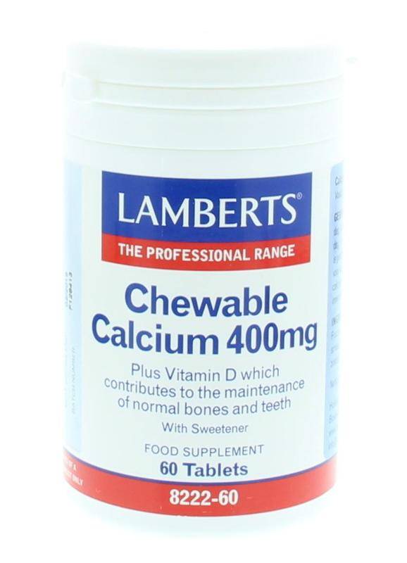 Lamberts Chewable Calcium 400 Mg lamberts kopen in de aanbieding