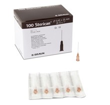 10 steriele injectie naalden 26G (0,45 x 25 Bruin)