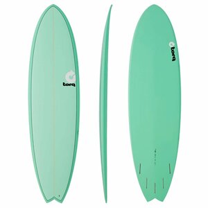Torq Mod Fun surfboard 6ft 8 - Sea Green/Pinline