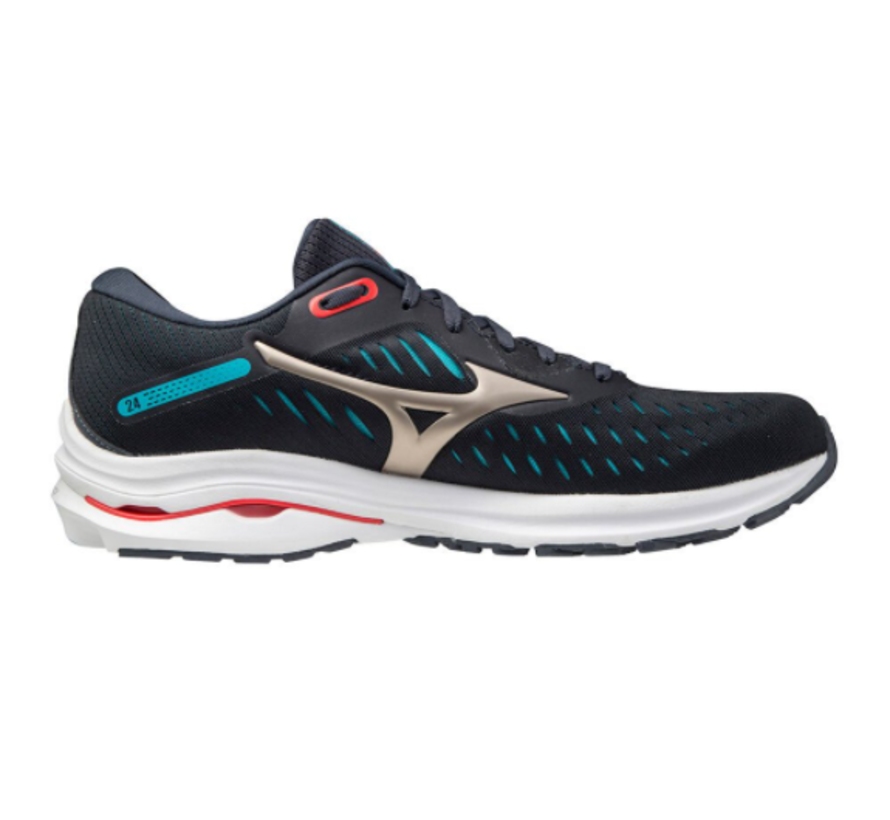 Mizuno Wave Rider 24 blauw hardloopschoenen heren (J1GC200342) -  Hardloopschoenenonline.nl