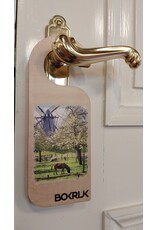 deurhanger hout  met foto Bokrijk - ezel