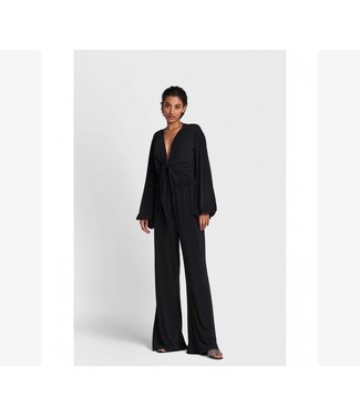 Alix Alix Knitted Jumpsuit With Knot Black
