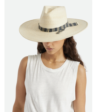 Brixton Brixton Leigh Straw Fedora Naturel