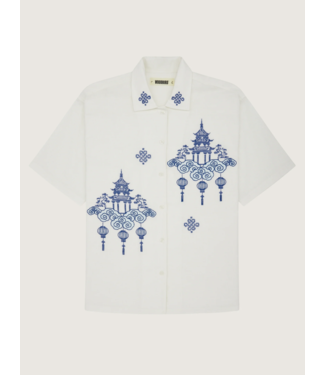 woodbird Woodbird Banks Tempel Shirt Off White