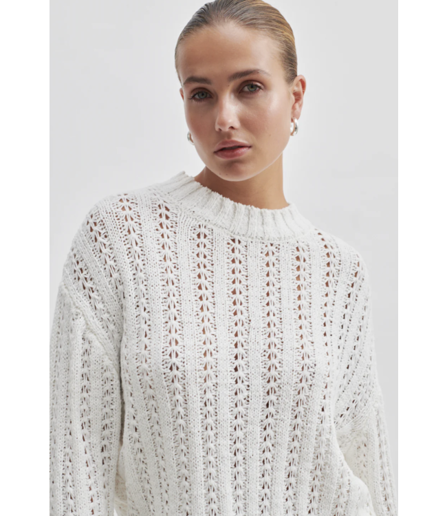 Second Female Second Female Shefali Knit O-neck Snow White