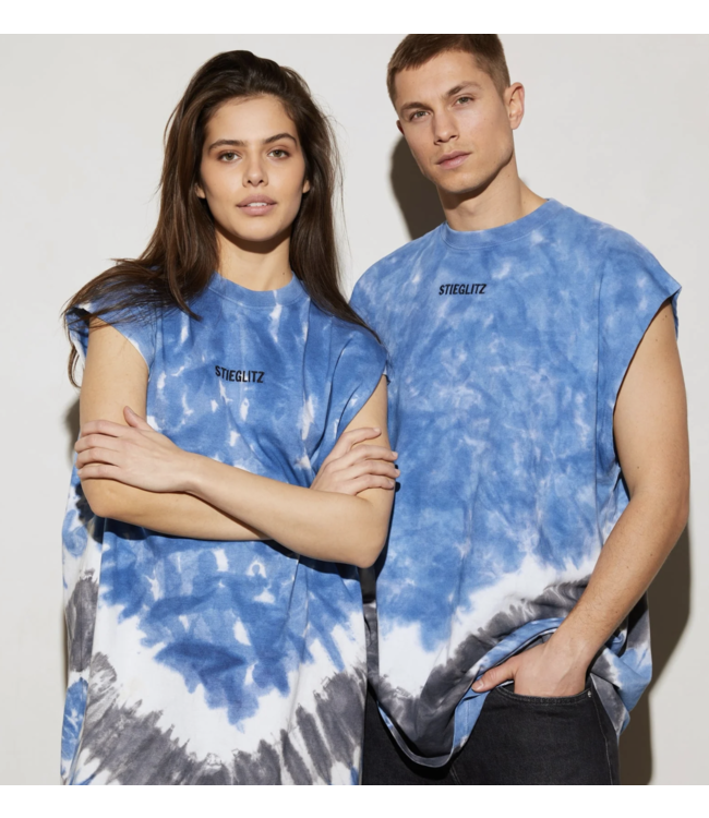 Stieglitz Lela Tank T shirt Dress Blue Roots Fashion