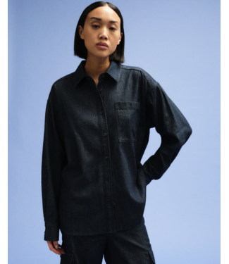 Ivy Ivy-Queen Matti Oversized Shirt Dark Blue