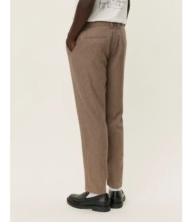 Les Deux Les Deux Como Reg Wool Suit Pants Dessert Taupe Melange