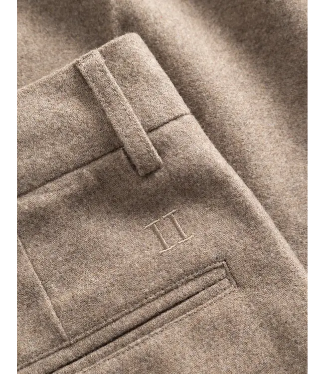 Les Deux Les Deux Como Reg Wool Suit Pants Dessert Taupe Melange