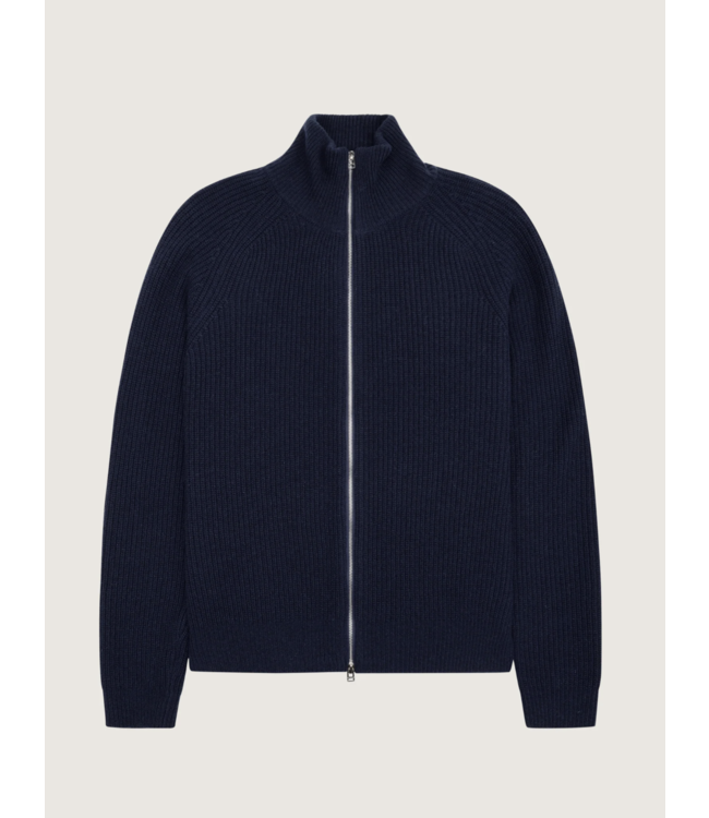 woodbird Woodbird Jass Wool Zip Navy