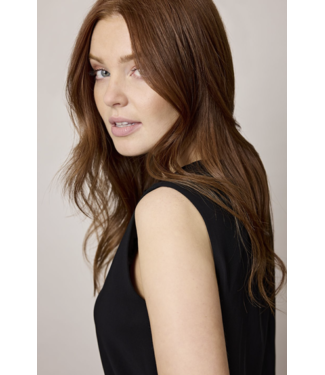 Corel Flo Top Sleeveless Crepe Black