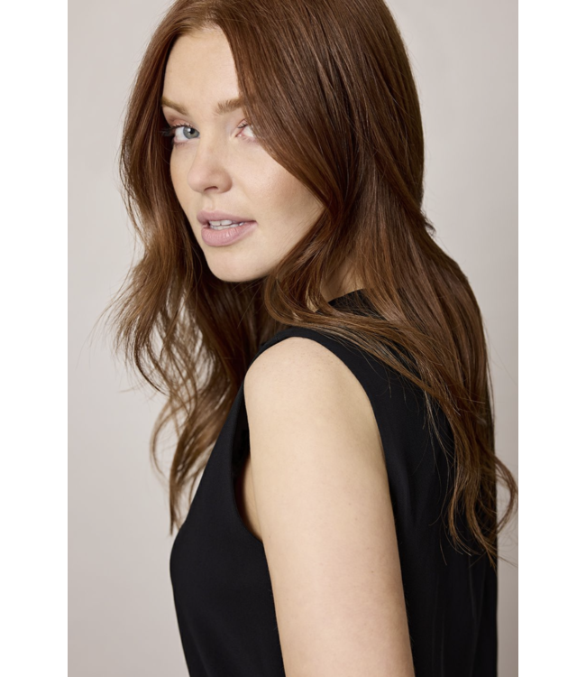 Corel Flo Top Sleeveless Crepe Black