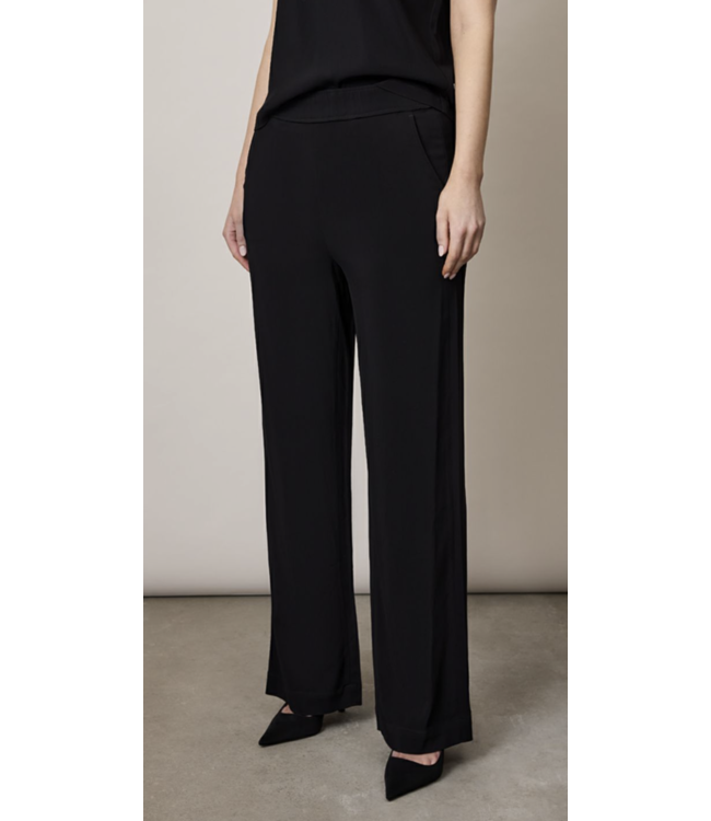Corel Nola Pant Uni Crepe Black