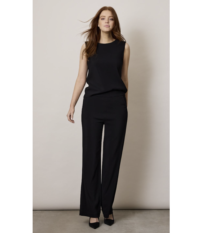 Corel Nola Pant Uni Crepe Black