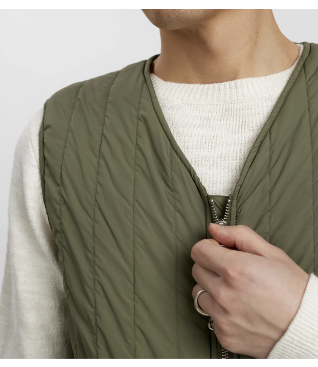 Anerkjendt Anerkjendt Akrasmus New Pocket Gilet Deep Linchen Green