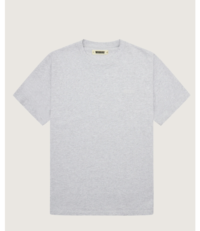 woodbird Woodbird Baine Base Tee Snow Melange