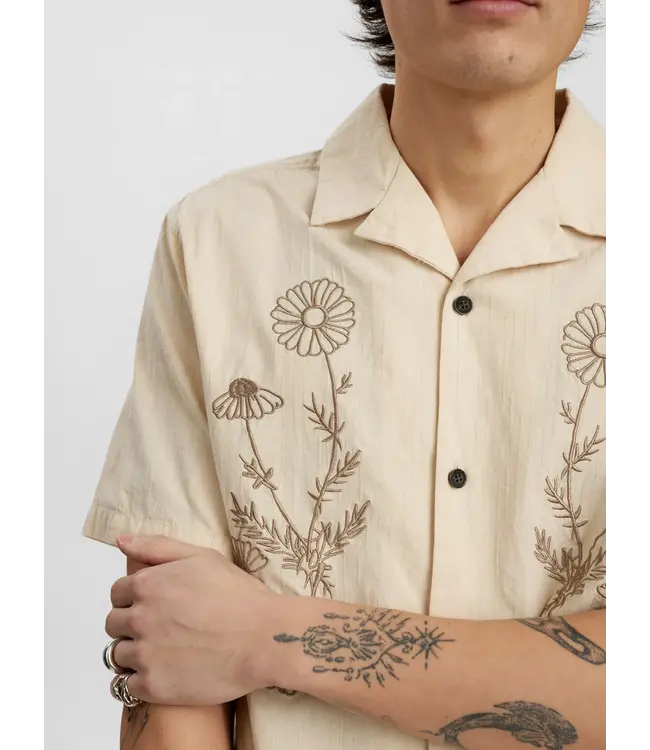 Anerkjendt Anerkjendt Akleo Big Flower Shirt Feather Gray