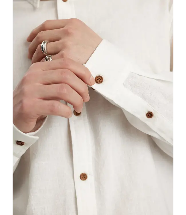 Anerkjendt Anerkjendt Akleif L/S Cot/Linen Shirt Tofu