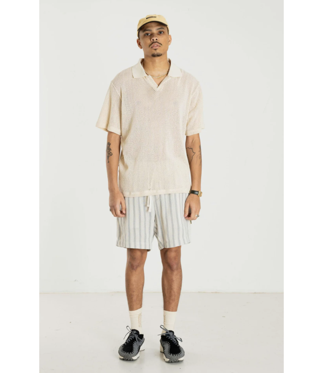 woodbird Woodbird Moul Mesh Polo Off White