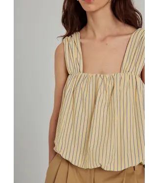 Norr Norr Frida SL Top Yellow Stripe