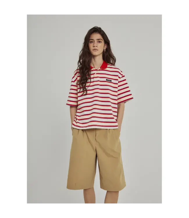 Norr Norr Dagma SS Polo Ivory / Red