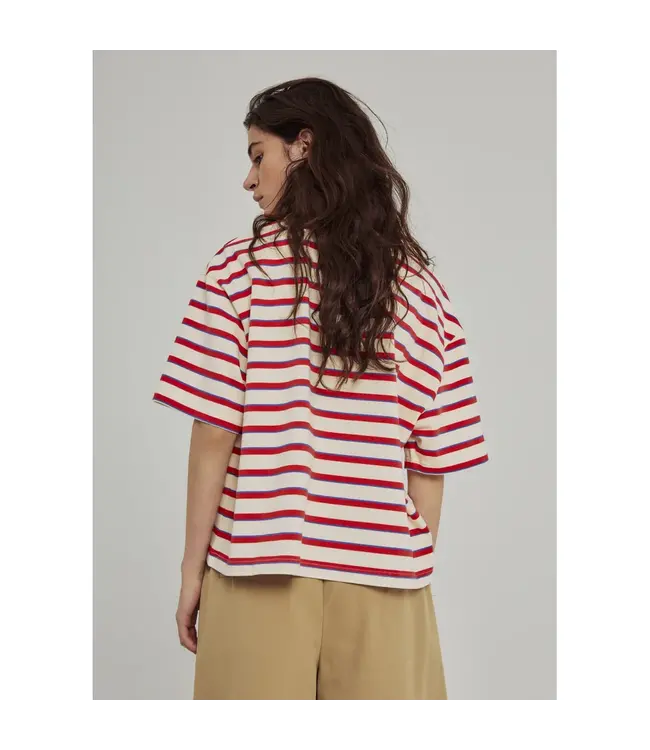 Norr Norr Dagma SS Polo Ivory / Red