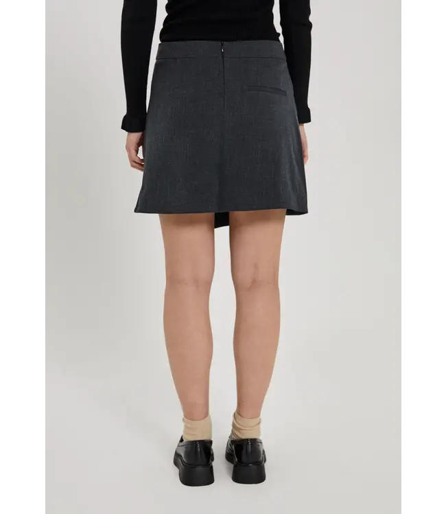 Norr Norr Cano Short Skirt Dark Grey Melange