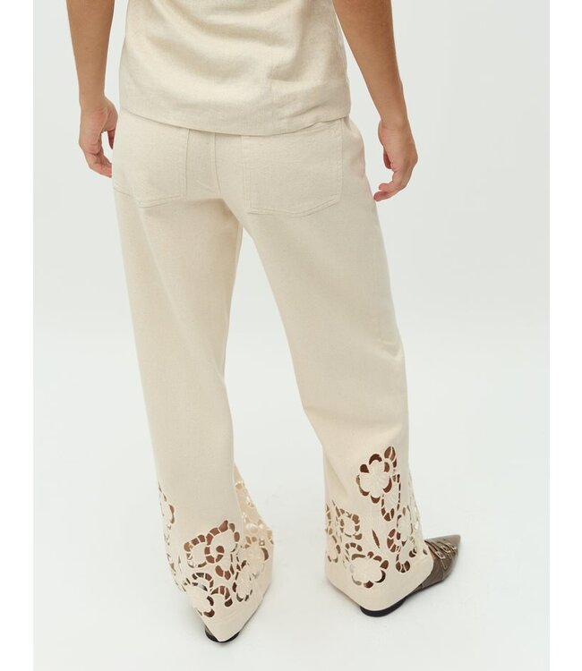 MbyM Mbym Juhi Lace Elia-M Jeans Oyster