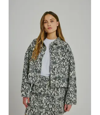Norr Norr Kenzie Clean Denim Jacket Snake