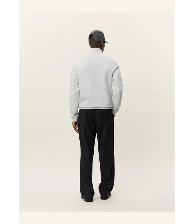 Les Deux Les Deux Patch Half-Zip Sweatshirt Snow Melange