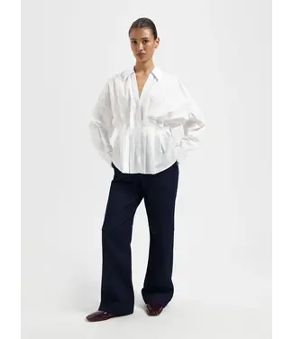 Nous Sommes Labels Nous Sommes Labels Lorrie Pleated Shirt White