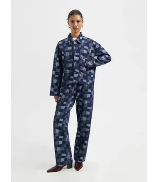 Nous Sommes Labels Nous Sommes Labels Vinnie Patchwork Jacket Blue
