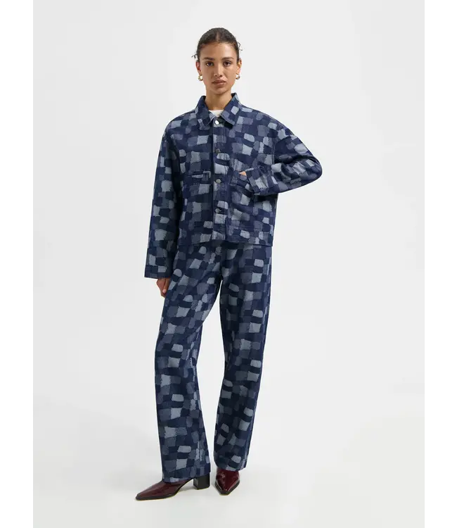 Nous Sommes Labels Nous Sommes Labels Vinnie Patchwork Jacket Blue