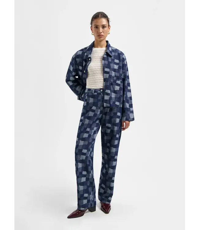 Nous Sommes Labels Nous Sommes Labels Vinnie Patchwork Jacket Blue