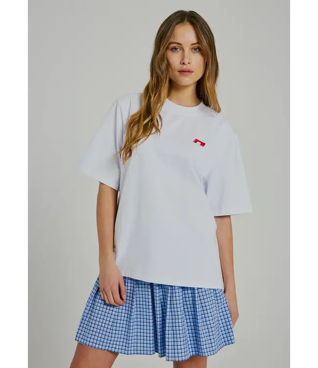 Norr Norr Sanda Tee White W. Red Print