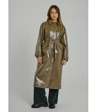 Norr Norr Dicte Trench Coat Olive