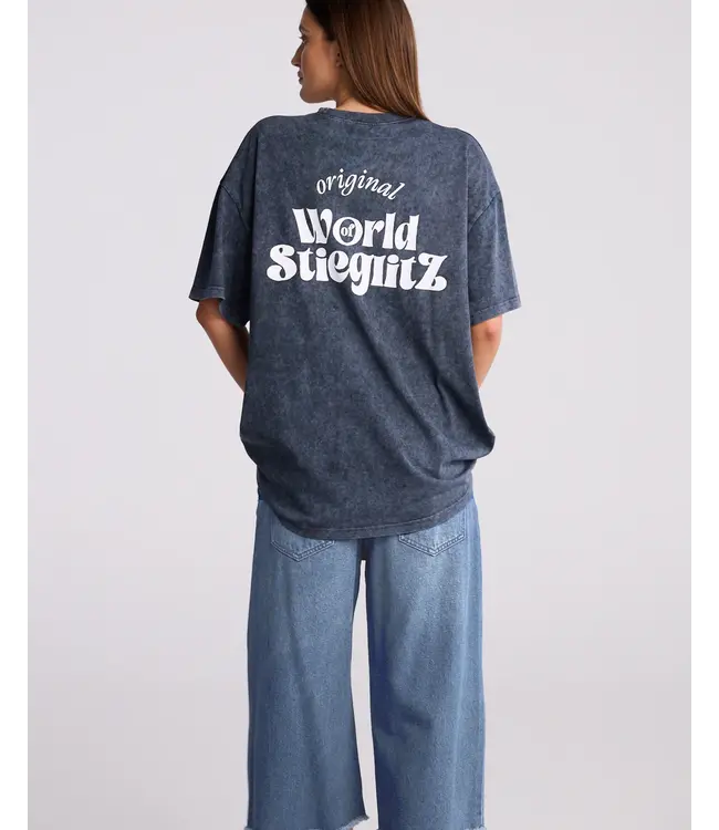 Stieglitz Stieglitz World Of Stieg Oversized T-shirt Black