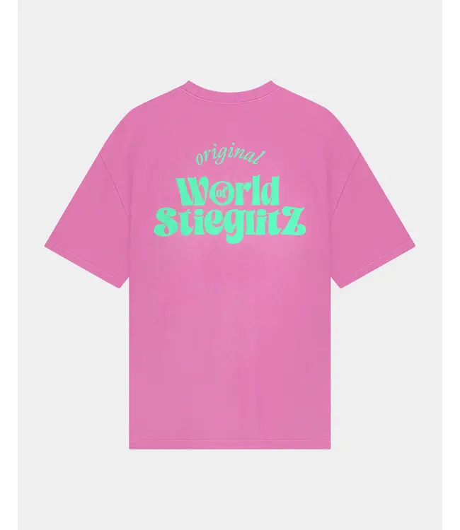 Stieglitz Stieglitz World Of Stieg Oversized T-shirt Pink
