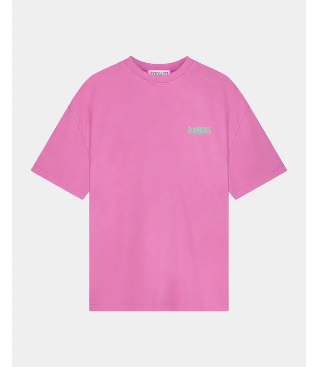 Stieglitz Stieglitz World Of Stieg Oversized T-shirt Pink