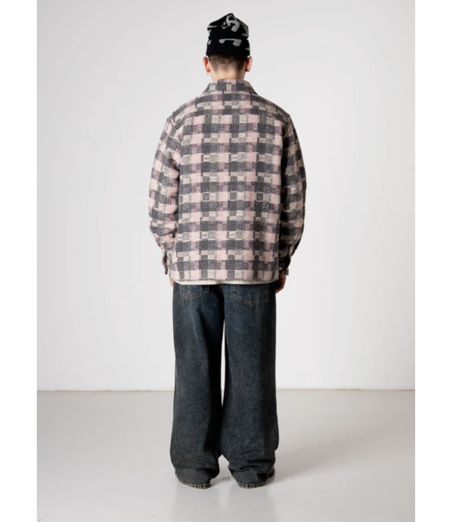 woodbird Woodbird Glixto Structure Shirt Grey Brown