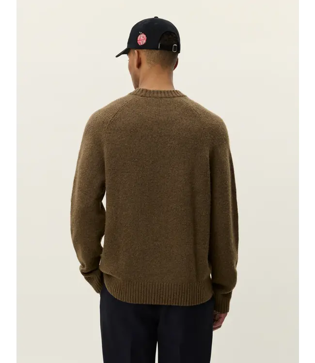 Les Deux Les Deux  Gilbert Crewneck Knit Teak Brown
