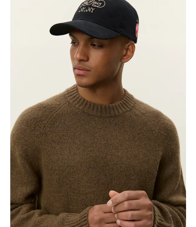 Les Deux Les Deux  Gilbert Crewneck Knit Teak Brown