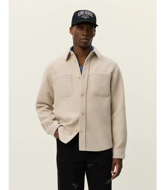Les Deux Les Deux Lennon Bouclé Overshirt Ivory
