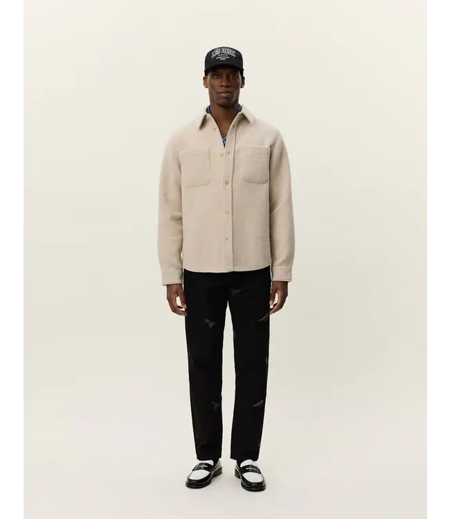 Les Deux Les Deux Lennon Bouclé Overshirt Ivory