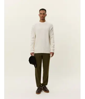 Les Deux Les Deux Eddie Wool Rib Crewneck Knit Ivory