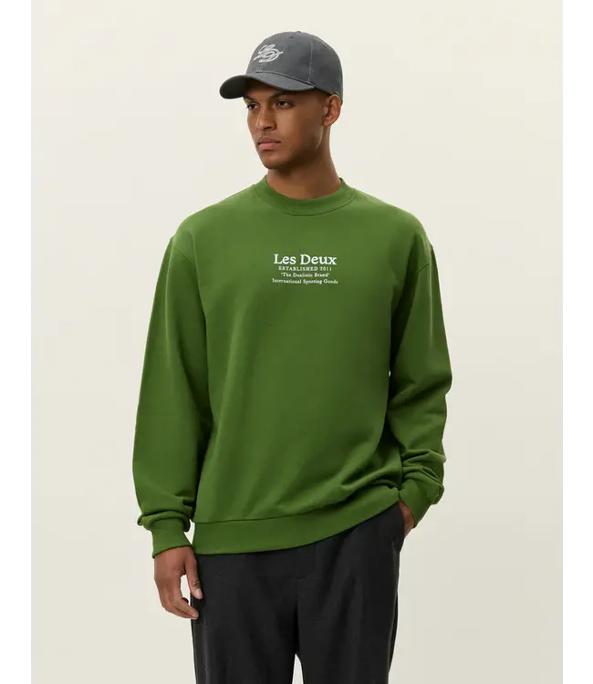 Les Deux Les Deux Established Sweatshirt Twist Of Lime