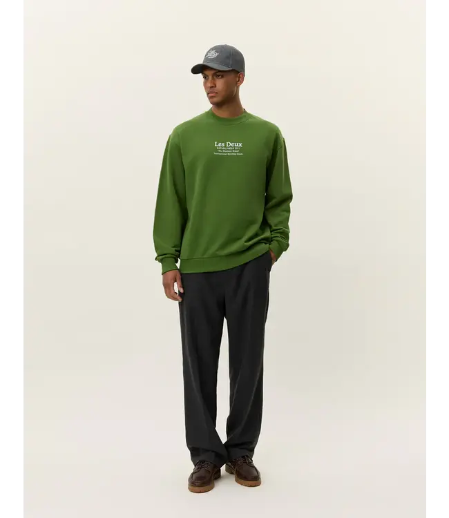 Les Deux Les Deux Established Sweatshirt Twist Of Lime